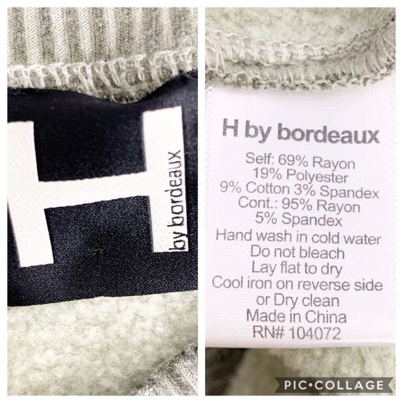 H by Bordeaux Soft Lightweight Bomber Jacket Zip Up Olive Green Size L - Picture 8 of 10